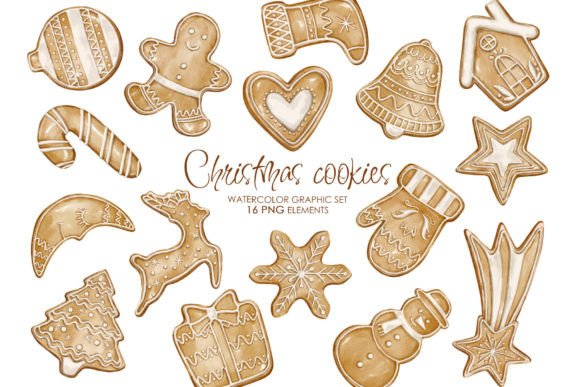 Christmas Gingerbread Cookies Clipart