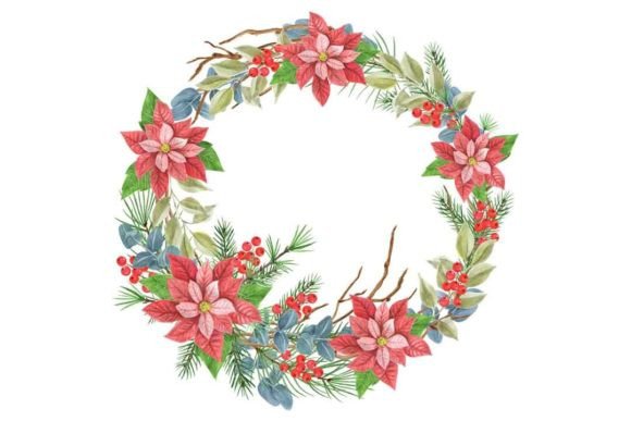 Christmas Wreath Clipart Watercolor PNG: A Versatile Asset for Holiday Design