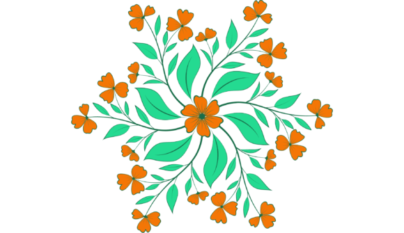 Creative Flower Circle: Elevating Design with Versatile Floral Elements