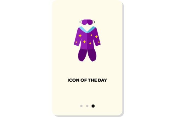 Evaluating the Comfort Clothes Flat Icon and Sleeping Dress Vector for Digital Design