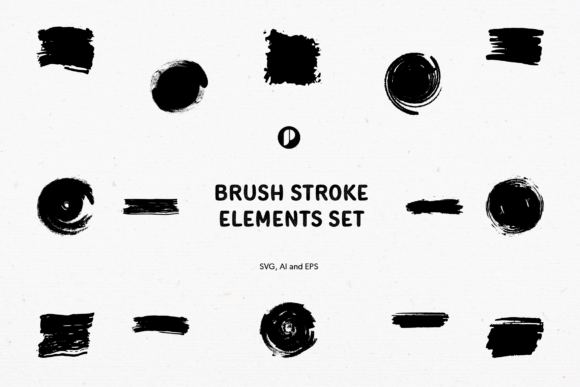 Mastering Raw Aesthetics: How to Elevate Your Designs with the Brush Stroke Elements Set